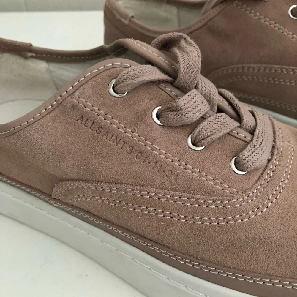 New All Saints Pink Platform Sneakers 11